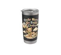 Only Here To Sniff Chairs Vintage Teddy Bear Bicchiere termico in acciaio inox doppia parete