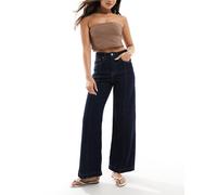 ONLY - Hope - Jeans a vita alta e con fondo ampio blu scuro con cucitura sul davanti W27 L32
