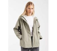 ONLY - Impermeabile corto verde salvia con cappuccio 42