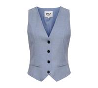 ONLY, ,Jackets ,Donna ,Blu ,2XS Gilet Scollo a V Senza Maniche