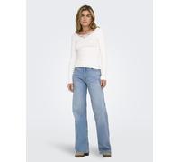 ONLY - Jeans a fondo ampio blu chiaro W30 L32