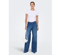 ONLY Onlmadison HW Button Wide DNM Gen769Noos, Media Blu Denim, 26W x 30L