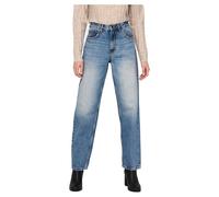 Jeans donna dritta a vita alta Only Robyn Bleu 31x32