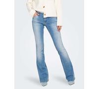 ONLY Onlblush LW Flared DNM Rea155 Noos, Denim Light Medium, (L) W x 32L