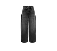 ONLY - Gianna - Jeans a cilindro nero slavato a vita media W30 L32