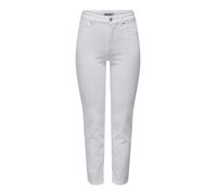 ONLY - Emily - Jeans dritti a vita alta bianchi-Bianco W26 L32