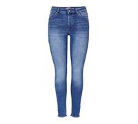 Only Donna Onlblush Life Midsk Ankraw Rea12187 Noos Jeans Not Applicable, Denim Blu Medio, S/34