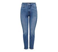 ONLY - Emily - Jeans alla caviglia dritti a vita alta lavaggio blu medio W29 L32