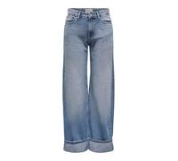 ONLY Jeans con Gamba Larga ONLELLA Taglia Media Larga Leg Fit Jeans, Medium Blu Denim, XL