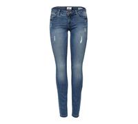 ONLY Jeans 'Coral' blu denim / marrone, Taglia 32 Lunghezza 34