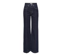 ONLY Jeans da Donna con Gamba Larga, Blu Jeans Scuro, 27W x 30L