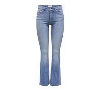 ONLY Jeans da Donna Flared Fit, Media Blu Denim, XS x 34L