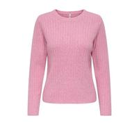 ONLY Jeans da Donna Life LS Rib O-Neck CC Knt, Rosa Mare, L
