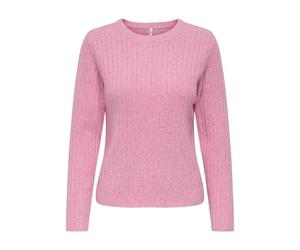 ONLY Jeans da Donna Life LS Rib O-Neck CC Knt, Rosa Mare, M