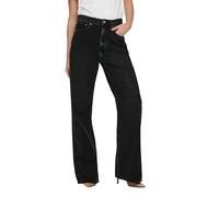 Only - Hope - Jeans a fondo ampio neri-Nero W30 L30
