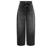 ONLY - Jeans dritti in denim a pois - - Jeans - Donna - Nero - W26 L32