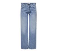ONLY Onlbrenda Low Wide DNM Cro158 Noos Jeans Larghi, Denim Light Medium, (XL) W x 30L Donna