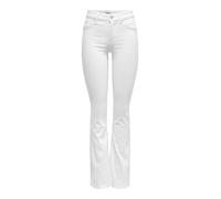 Only ONLBLUSH Mid Flared DNM REA0730 Noos, Jeans Donna, White,