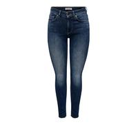 ONLY Onlblush Mid SK Ank RW DNM Rea081 Noos da Donna, Denim Blu Scuro, (L) W x 30L