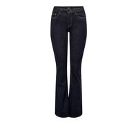 ONLY Onlblush Mid Flared Stayblue DNM Rea023, Blu Jeans Scuro, (L) W x 34L Donna