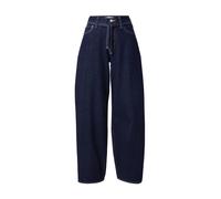 ONLY Gianna jeans dritti con vita annodata blu scuro W26 L32