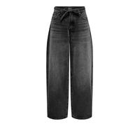 ONLY - Gianna - Jeans a cilindro nero slavato a vita media W27 L34