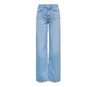 Only Onljuicy HW Wide Leg Rea141 DNM Noos, Mix Blu Chiaro, 30W x 32L