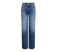 ONLY - Juicy - Jeans a fondo ampio e vita alta blu scuro W27 L30