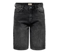 ONLY Shorts in Denim da Donna con Cinque Tasche e Zip, Colore:Nero, Taglia:L