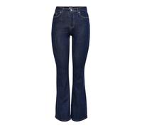 Only Damen Onlwauw Hw Flared Rinse Dnm Gua030 Noos Dark Blue Denim Xs/30L