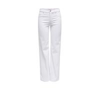 only Jeans ONLY Blush a vita media e gamba dritta con super Stretch medium Bianco