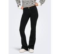 ONLY - Jeans rétro a zampa in denim nero XS L34