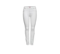 Only NOS Onlblush Mid SK Ank Raw Rea0730noos, Jeans Skinny Donna, Bianco (White), W36/L30 (Taglia Produttore: Small)