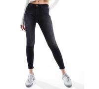 Only - Jeans skinny neri alla caviglia-Nero L L34