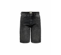 ONLY Shorts in Denim da Donna con Cinque Tasche e Zip, Colore:Nero, Taglia:M