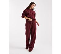 ONLY - Joggers dritti in jersey bordeaux in coordinato-Rosso 42