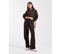 ONLY - Joggers dritti in jersey marroni in coordinato-Marrone 40