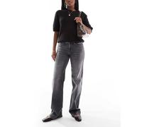 ONLY - Judy - Jeans a vita bassa con fondo ampio color grigio W28 L34