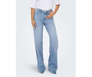 ONLY - Julles - Jeans dritti a vita bassa in denim azzurro-Blu W29 L30