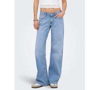 ONLY - Julles - Jeans dritti a vita bassa lavaggio blu medio chiaro W26 L30