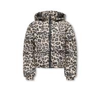ONLY KIDS Giacca imbottita con cappuccio e zip con stampa leopardata ONLY KIDS 152158cm Marrone