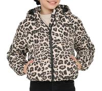 Only & Kids Kogdalia Sht Puffer AOP Jacket OTW Noos, Silver Mink, Numeric_128, Visone argenteo, numeric_128