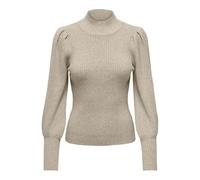 Only Onlkatia L/S-Maglione con Collo Alto, Mocha Meringue/Detail:w. Melange, S Donna