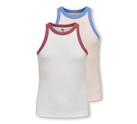 ONLY Kogbina Life Rib - Canottiera Jrs Confezione da 2, Mauve Chalk, 146-152
