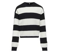 ONLY Kogfranca Short L/S Stripe Knt Noos Pullover, Ballerino di Nuvola, 110/116 cm Bambina