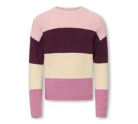 ONLY Kogsandy L/S Maglione a Righe Knt Noos, Mauve Wine, 134-140
