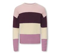 ONLY Stripe Kogsandy-Pullover a Righe L/S Knt Noos, Mauve Wine, 134-140 Donna