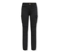 ONLY Konmissouri Reg Ank Life Cargo Pnt Noos, Jeans Bambine e ragazze, Nero, 164