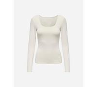 ONLY Onlea L/S Deep Neck Top Jrs Maglietta a Maniche Lunghe, Ballerino di Nuvola, L Donna