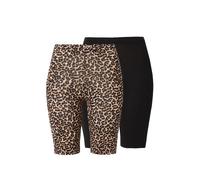 ONLY Leggings 'ONLLIVE LOVE' beige / marrone / nero Donna - Abbigliamento - Taglie comode - Pantaloni - Shorts ONLY L